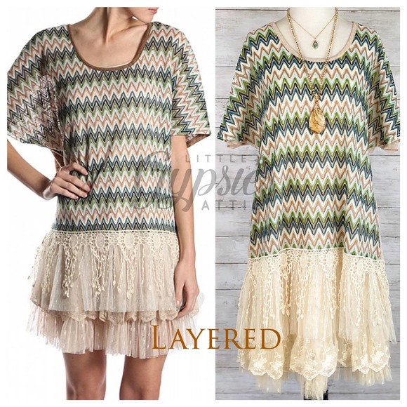 Ryu Miss-oni Chevron and Lace Tunic - Picture 7 of 13